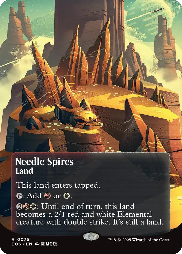 Image for Needle Spires (0075) (Borderless) (75) [Edge of Eternities: Stellar Sights] - Magic: The Gathering