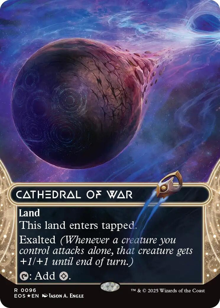 Image for Cathedral of War (0096) (Borderless) (Galaxy Foil) (96) [Edge of Eternities: Stellar Sights] - Magic: The Gathering
