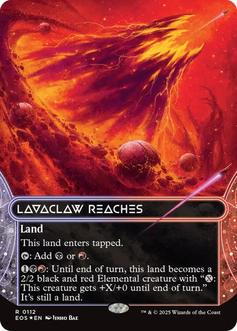 Image for Lavaclaw Reaches (0112) (Borderless) (Galaxy Foil) (112) [Edge of Eternities: Stellar Sights] - Magic: The Gathering
