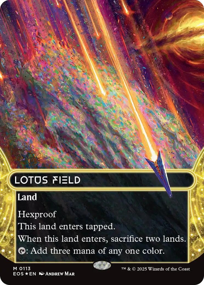 Image for Lotus Field (0113) (Borderless) (Galaxy Foil) (113) [Edge of Eternities: Stellar Sights] - Magic: The Gathering