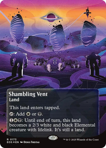 Image for Shambling Vent (0173) (Borderless) (Galaxy Foil) (173) [Edge of Eternities: Stellar Sights] - Magic: The Gathering