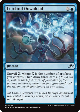 Image for Cerebral Download (48) [Edge of Eternities] - Magic: The Gathering