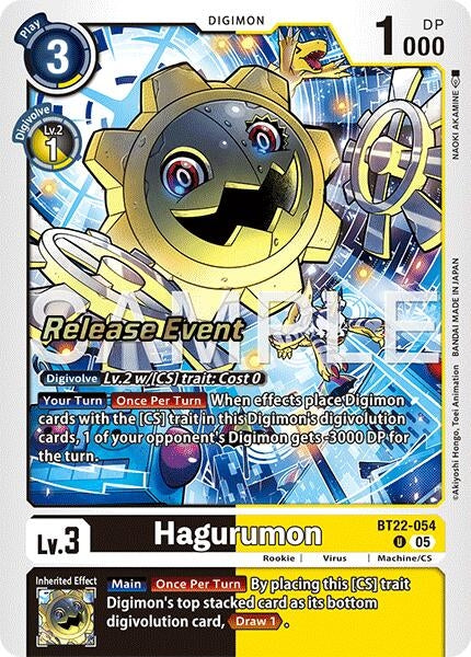 Image for Hagurumon (BT22-054 U) (Cyber Eden Release Event Cards) - Digimon Card Game