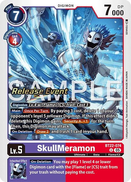 Image for SkullMeramon (BT22-074 U) (Cyber Eden Release Event Cards) - Digimon Card Game