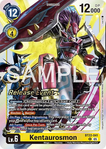 Image for Kentaurosmon (BT22-041 R) (Cyber Eden Release Event Cards) - Digimon Card Game