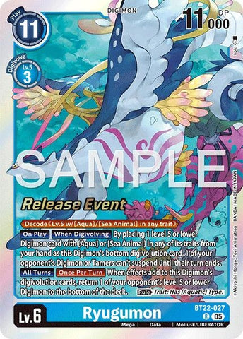 Image for Ryugumon (BT22-027 R) (Cyber Eden Release Event Cards) - Digimon Card Game