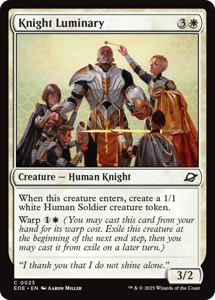 Image for Knight Luminary (23) [Edge of Eternities] - Magic: The Gathering