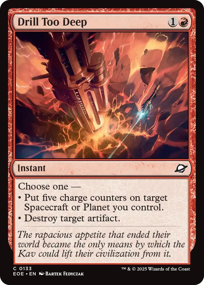 Image for Drill Too Deep (133) [Edge of Eternities] - Magic: The Gathering