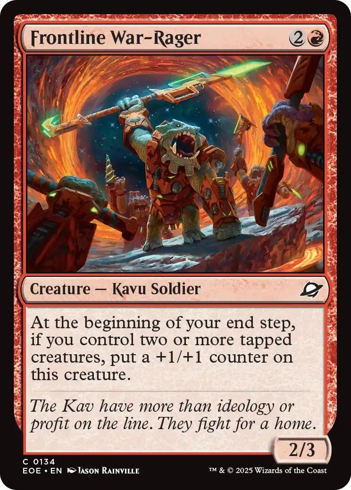 Image for Frontline War-Rager (134) [Edge of Eternities] - Magic: The Gathering