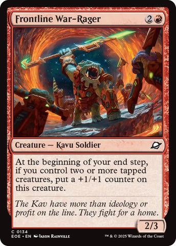 Image for Frontline War-Rager (134) [Edge of Eternities] - Magic: The Gathering