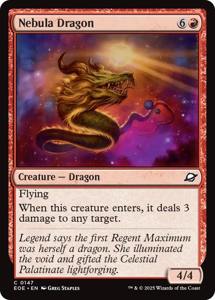 Image for Nebula Dragon (147) [Edge of Eternities] - Magic: The Gathering