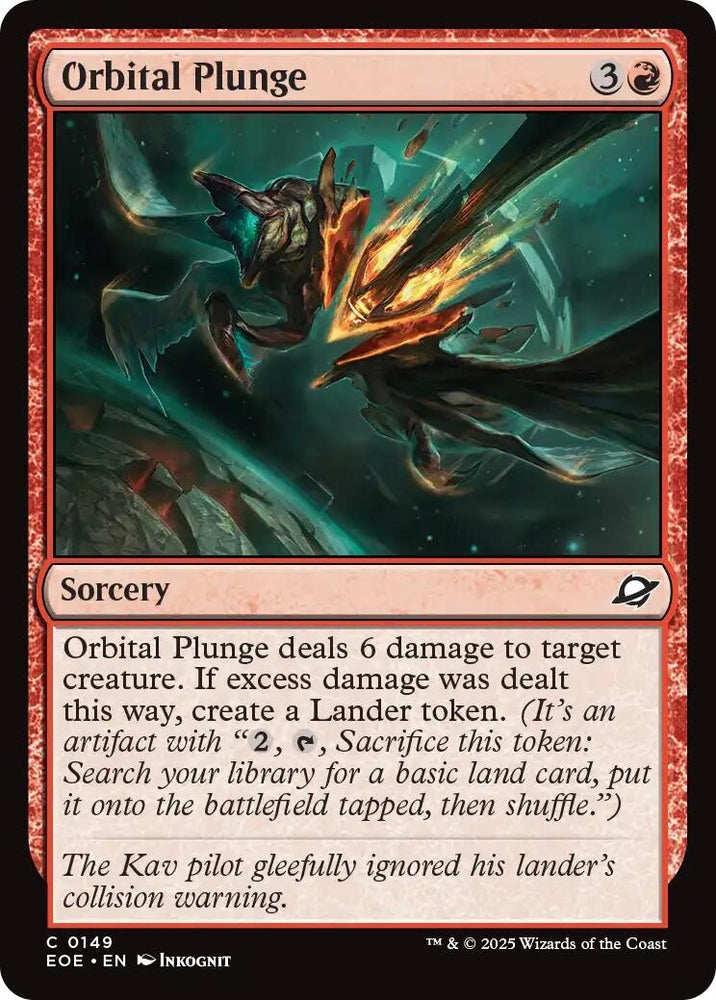 Image for Orbital Plunge (149) [Edge of Eternities] - Magic: The Gathering