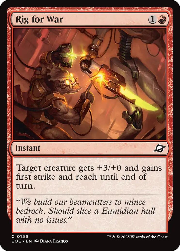 Image for Rig for War (156) [Edge of Eternities] - Magic: The Gathering