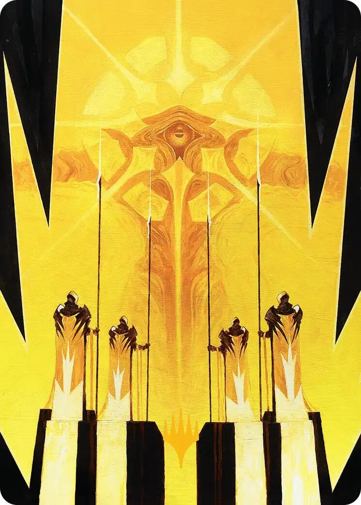 Image for Hardlight Containment Art Card (Gold-Stamped Planeswalker Symbol) (4) [Art Series: Edge of Eternities] - Magic: The Gathering
