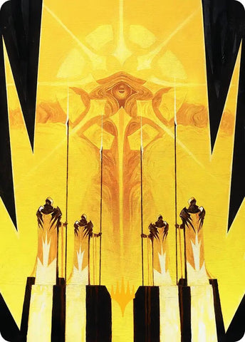 Image for Hardlight Containment Art Card (Gold-Stamped Planeswalker Symbol) (4) [Art Series: Edge of Eternities] - Magic: The Gathering