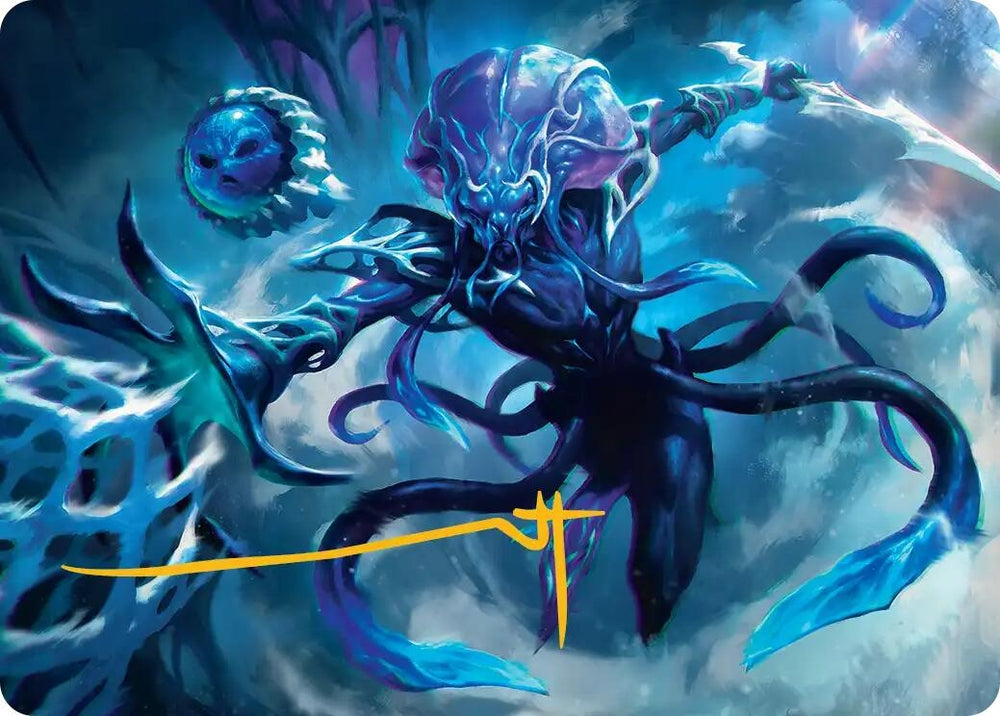 Image for Illvoi Galeblade Art Card (Gold-Stamped Signature) (7) [Art Series: Edge of Eternities] - Magic: The Gathering