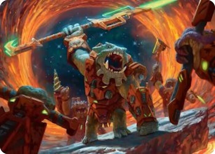 Image for Frontline War-Rager Art Card (16) [Art Series: Edge of Eternities] - Magic: The Gathering