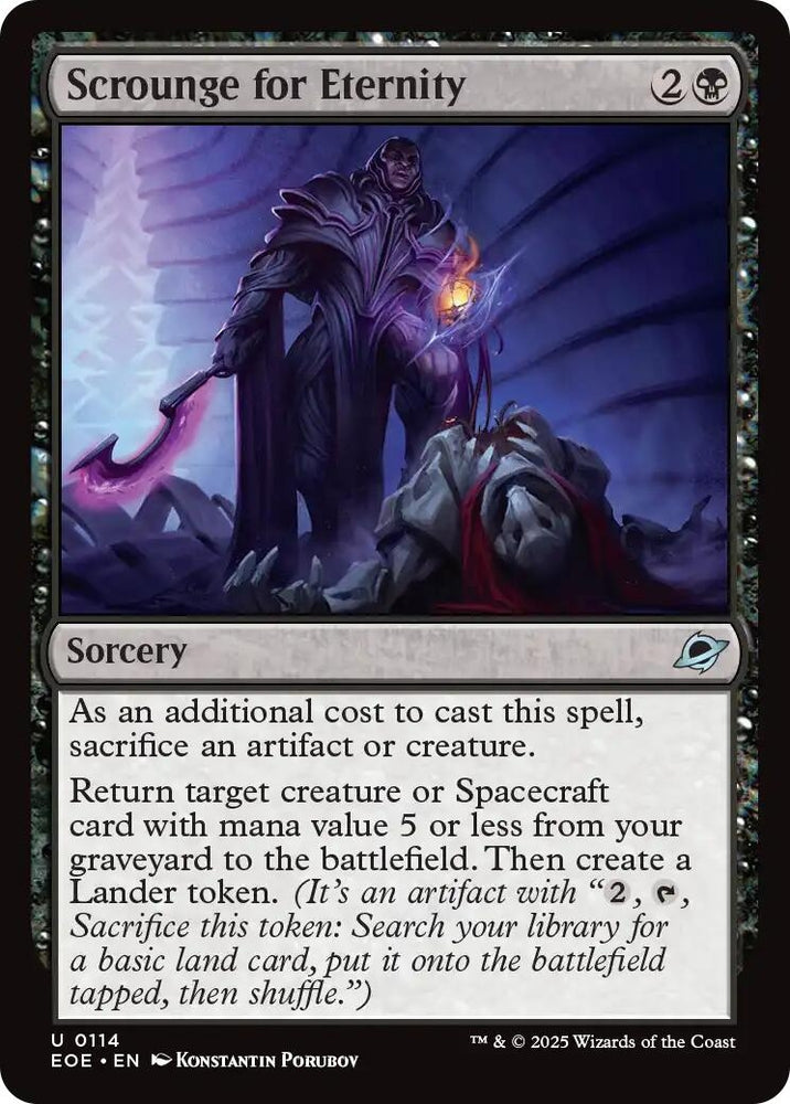 Image for Scrounge for Eternity (114) [Edge of Eternities] - Magic: The Gathering