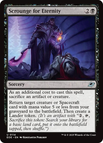 Image for Scrounge for Eternity (114) [Edge of Eternities] - Magic: The Gathering