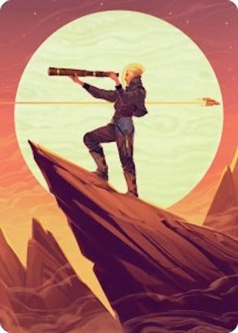Image for Sami, Wildcat Captain Art Card (37) [Art Series: Edge of Eternities] - Magic: The Gathering
