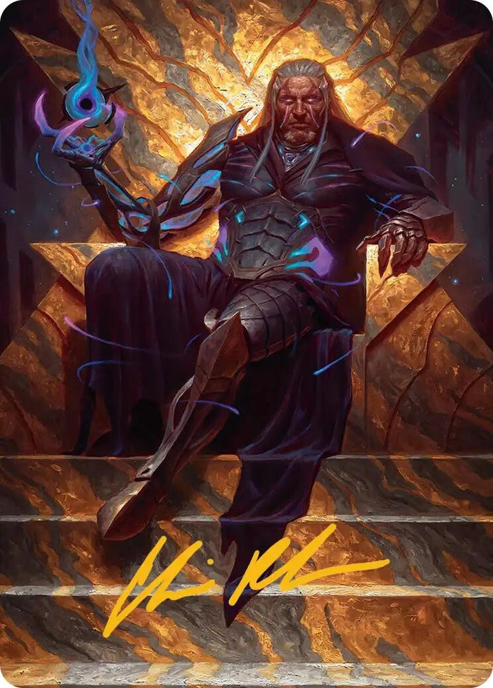 Image for Tezzeret, Cruel Captain Art Card (1/54) (Gold-Stamped Signature) (1) [Art Series: Edge of Eternities] - Magic: The Gathering