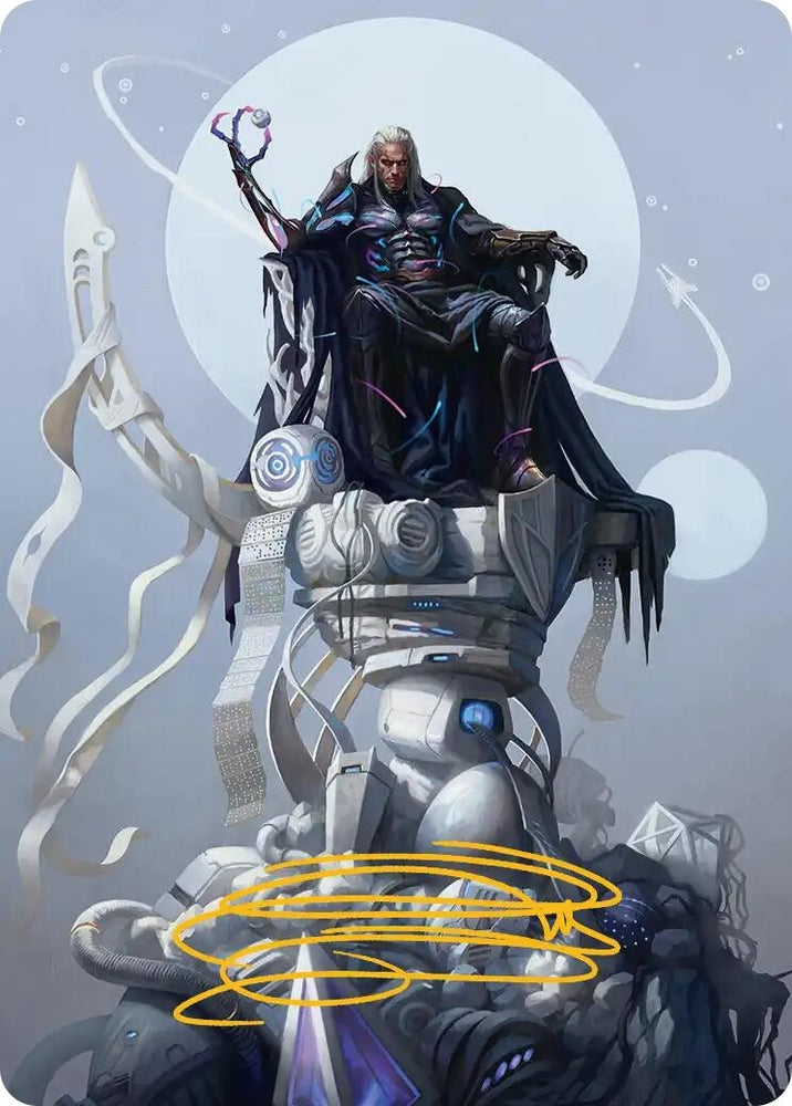 Image for Tezzeret, Cruel Captain Art Card (35/54) (Gold-Stamped Signature) (35) [Art Series: Edge of Eternities] - Magic: The Gathering