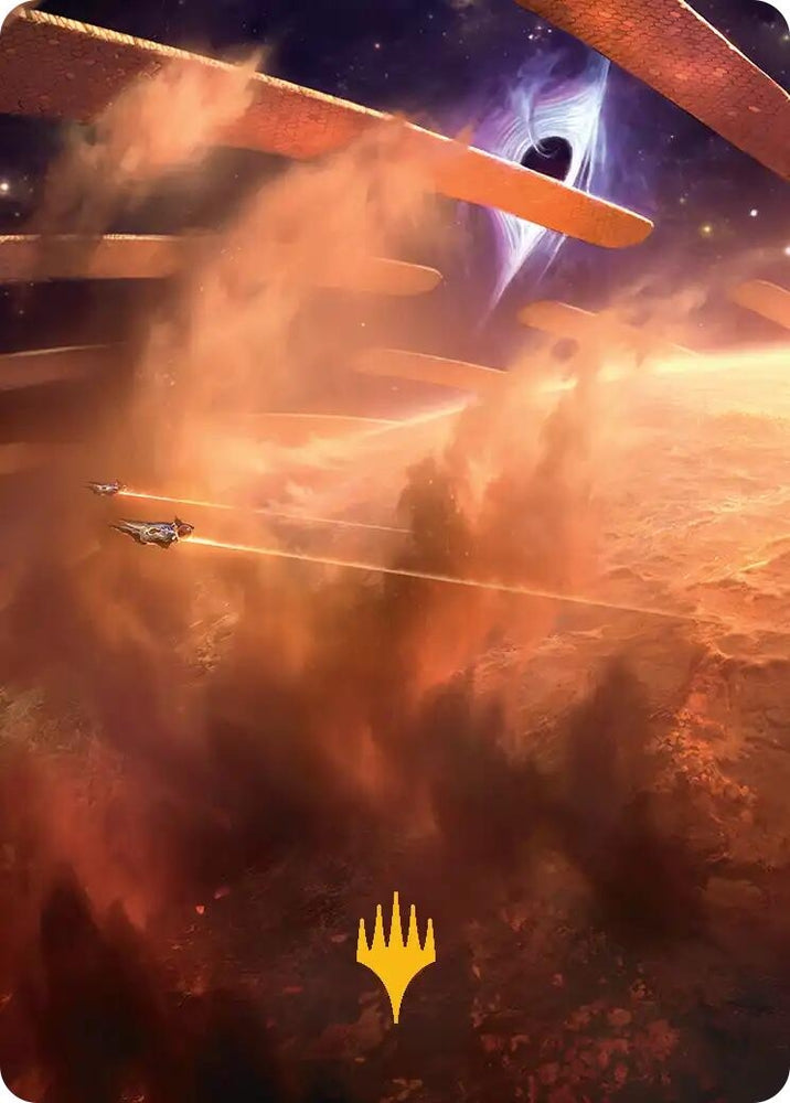 Image for Adagia, Windswept Bastion Art Card (Gold-Stamped Planeswalker Symbol) (29) [Art Series: Edge of Eternities] - Magic: The Gathering
