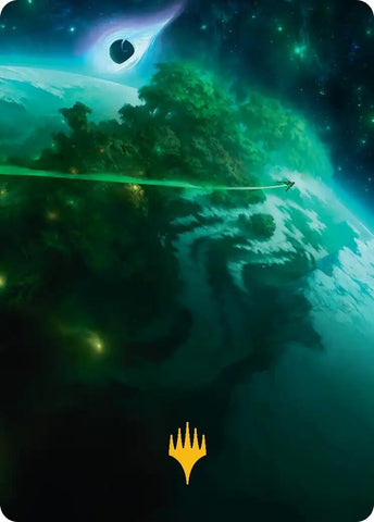 Image for Evendo, Waking Haven Art Card (Gold-Stamped Planeswalker Symbol) (30) [Art Series: Edge of Eternities] - Magic: The Gathering