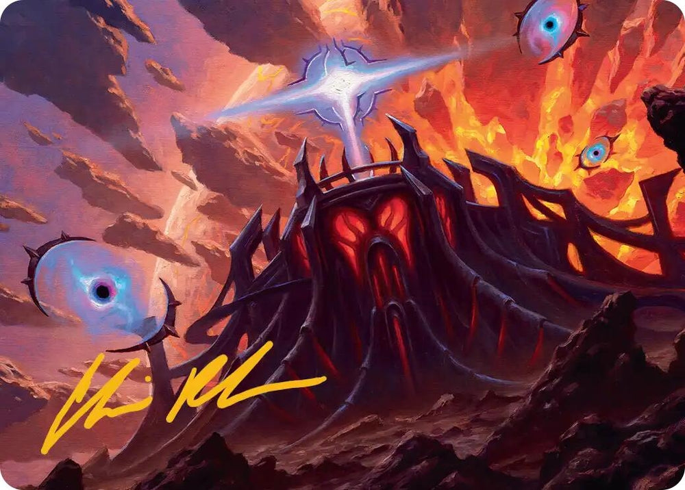 Image for Secluded Starforge Art Card (Gold-Stamped Signature) (32) [Art Series: Edge of Eternities] - Magic: The Gathering