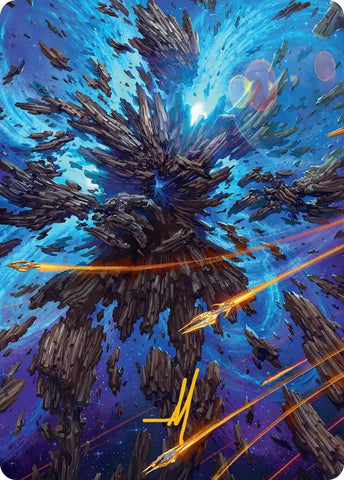 Image for Celestial Colonnade Art Card (Gold-Stamped Signature) (44) [Art Series: Edge of Eternities] - Magic: The Gathering