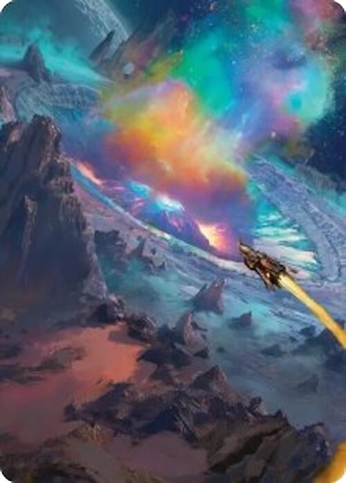 Image for Meteor Crater Art Card (45) [Art Series: Edge of Eternities] - Magic: The Gathering
