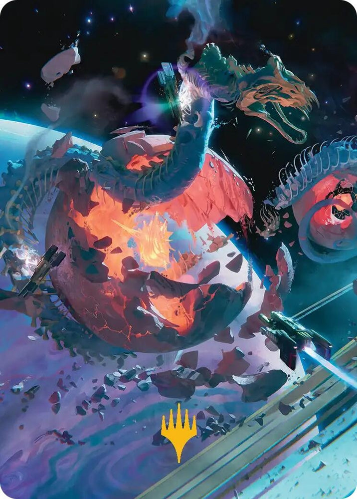 Image for Scavenger Grounds Art Card (47/54) (Gold-Stamped Planeswalker Symbol) (47) [Art Series: Edge of Eternities] - Magic: The Gathering