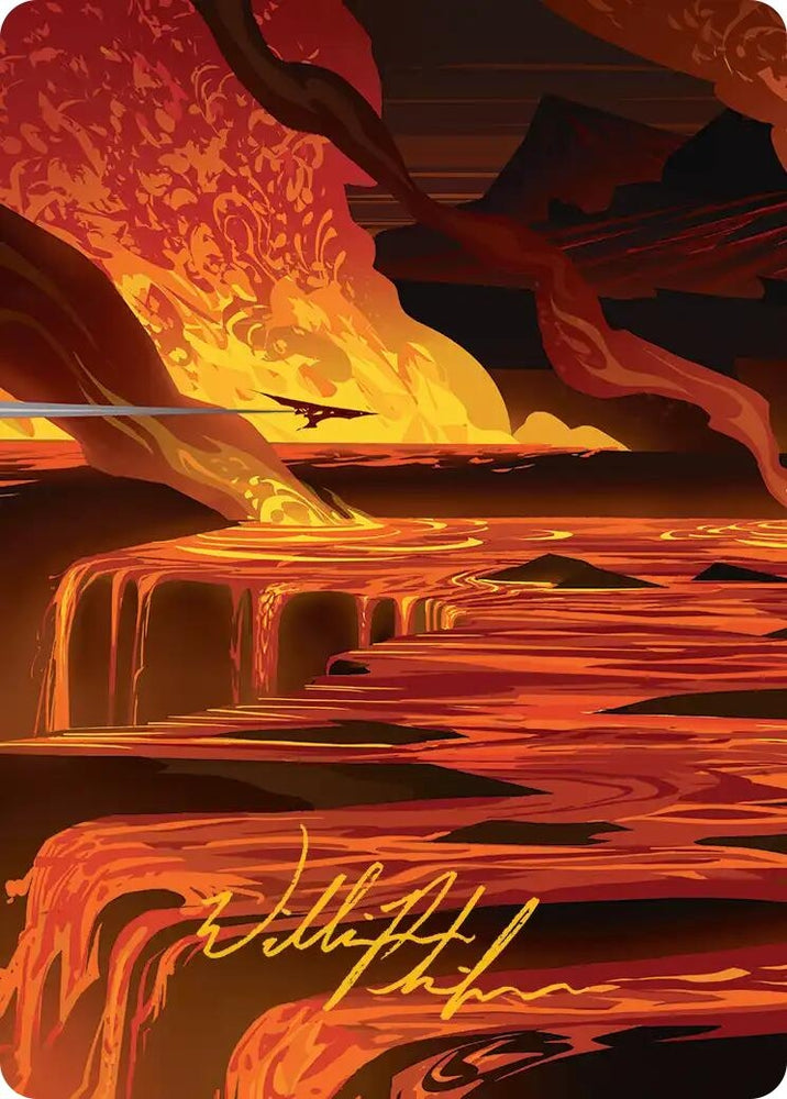 Image for Blast Zone Art Card (Gold-Stamped Signature) (48) [Art Series: Edge of Eternities] - Magic: The Gathering