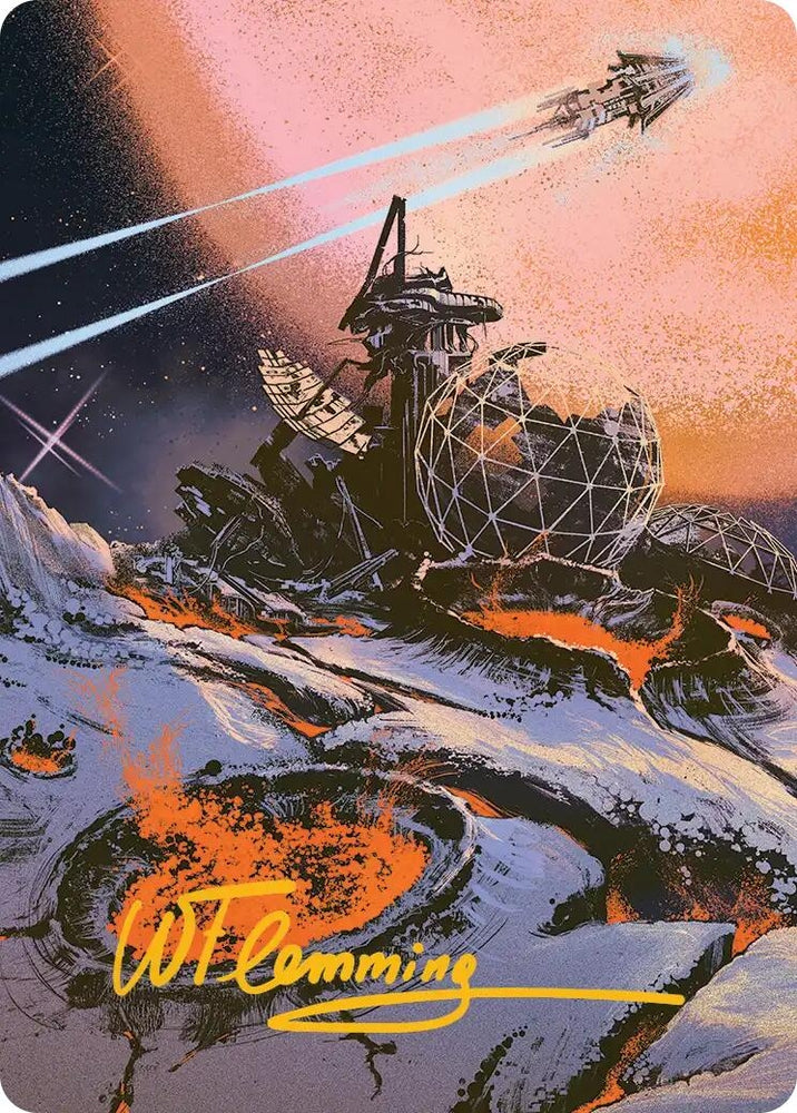 Image for Petrified Field Art Card (Gold-Stamped Signature) (52) [Art Series: Edge of Eternities] - Magic: The Gathering