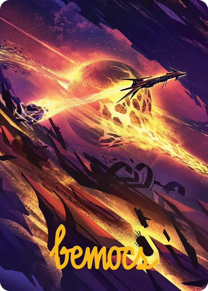 Image for Scavenger Grounds Art Card (53/54) (Gold-Stamped Signature) (53) [Art Series: Edge of Eternities] - Magic: The Gathering