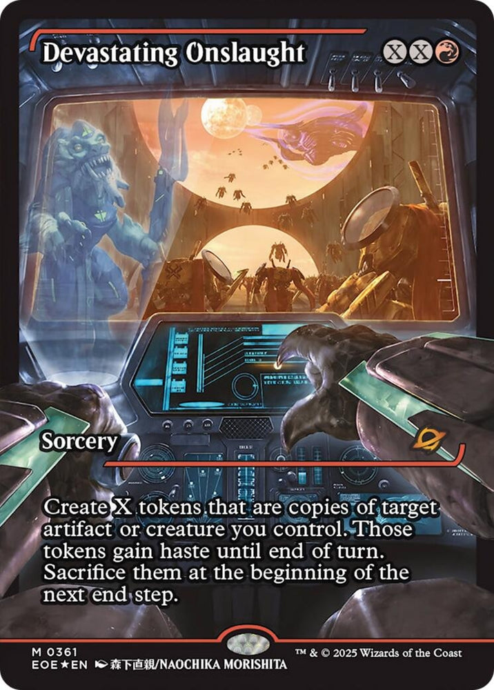 Image for Devastating Onslaught (0361) (Showcase) (361) [Edge of Eternities] - Magic: The Gathering