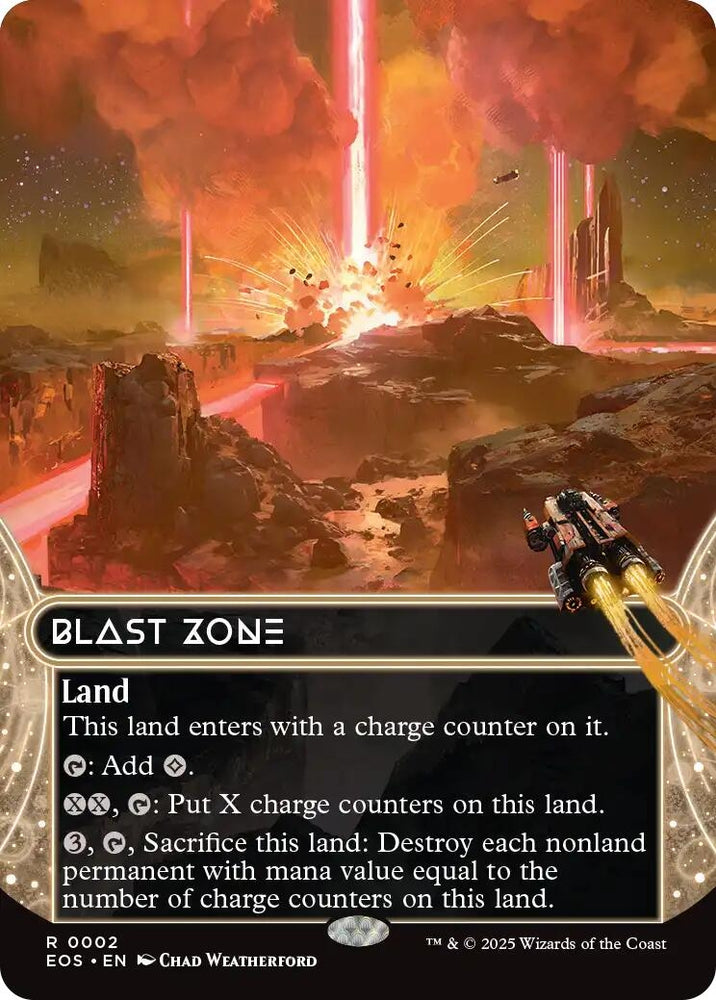Image for Blast Zone (0002) (Borderless) (2) [Edge of Eternities: Stellar Sights] - Magic: The Gathering