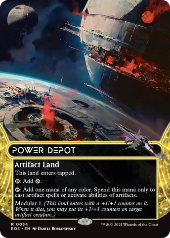 Image for Power Depot (0034) (Borderless) (34) [Edge of Eternities: Stellar Sights] - Magic: The Gathering