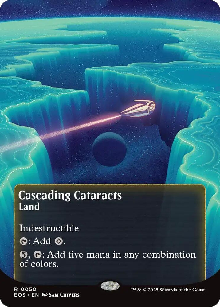 Image for Cascading Cataracts (0050) (Borderless) (50) [Edge of Eternities: Stellar Sights] - Magic: The Gathering