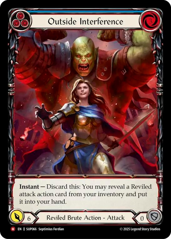 Image for Outside Interference (Extended Art) (SUP066) (Super Slam) - Flesh and Blood TCG