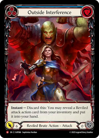 Image for Outside Interference (Extended Art) (SUP066) (Super Slam) - Flesh and Blood TCG