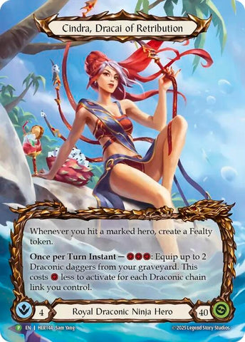 Image for Cindra, Dracai of Retribution - HER144 (HER144) (Flesh and Blood: Promo Cards) - Flesh and Blood TCG