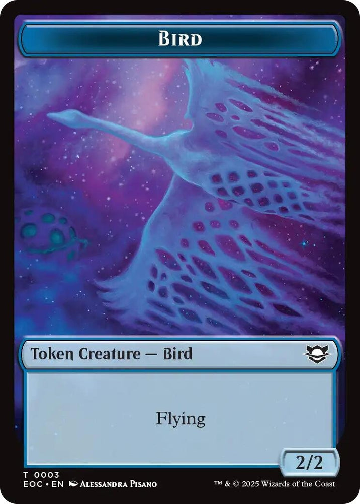 Image for Bird // Golem (0012) Double-Sided Token (3 // 12) [Commander: Edge of Eternities] - Magic: The Gathering