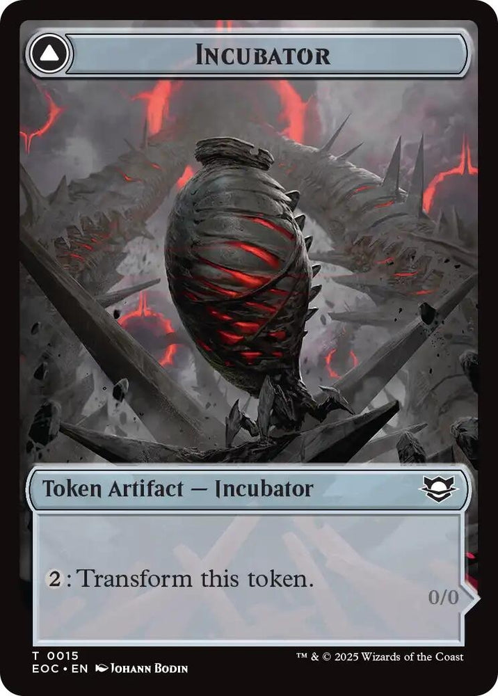 Image for Incubator // Phyrexian Double-Sided Token (15 // 15) [Commander: Edge of Eternities] - Magic: The Gathering