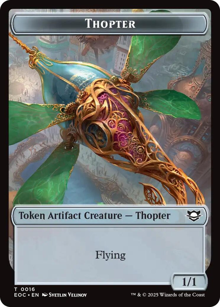 Image for Thopter // Gnome Double-Sided Token (16 // 11) [Commander: Edge of Eternities] - Magic: The Gathering