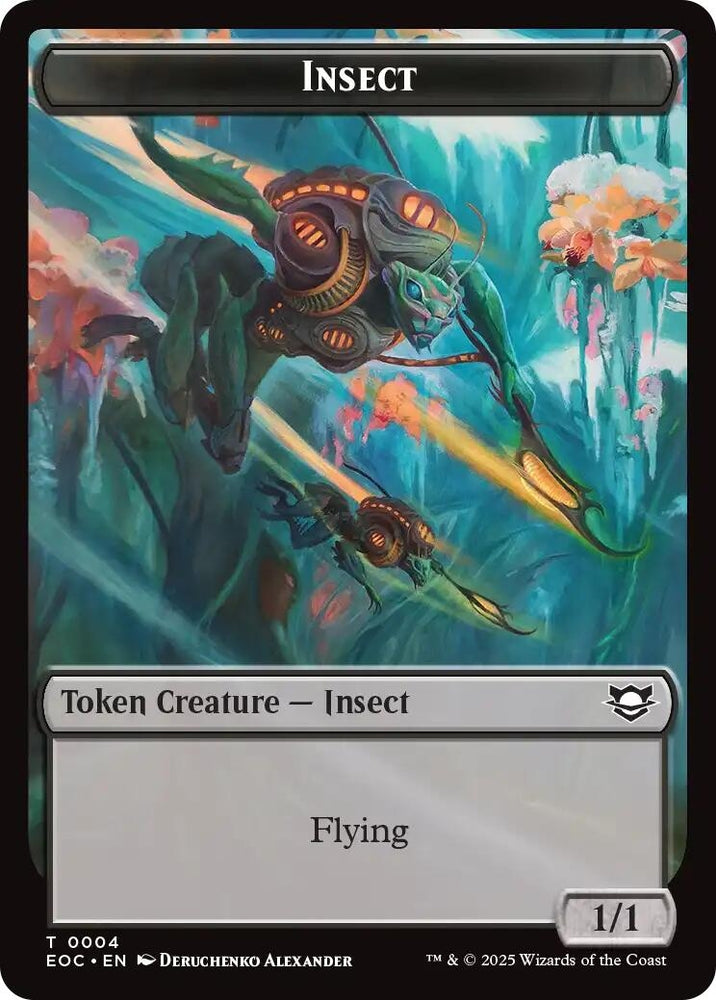 Image for Insect // Elemental (0007) Double-Sided Token (4 // 7) [Commander: Edge of Eternities] - Magic: The Gathering
