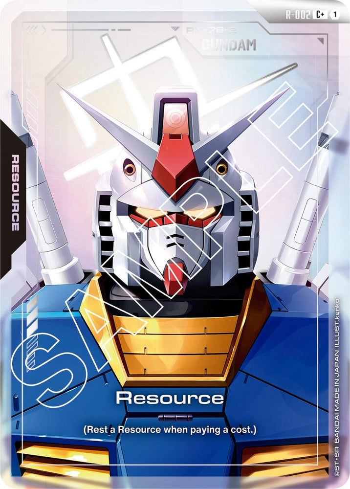 Image for Resource (R-002) (C+) (R-002) [Newtype Rising] - Gundam Card Game
