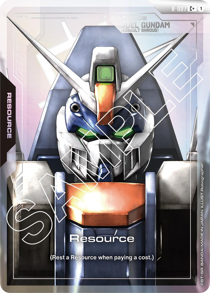 Image for Resource (R-007) (C+) (R-007) [Newtype Rising] - Gundam Card Game