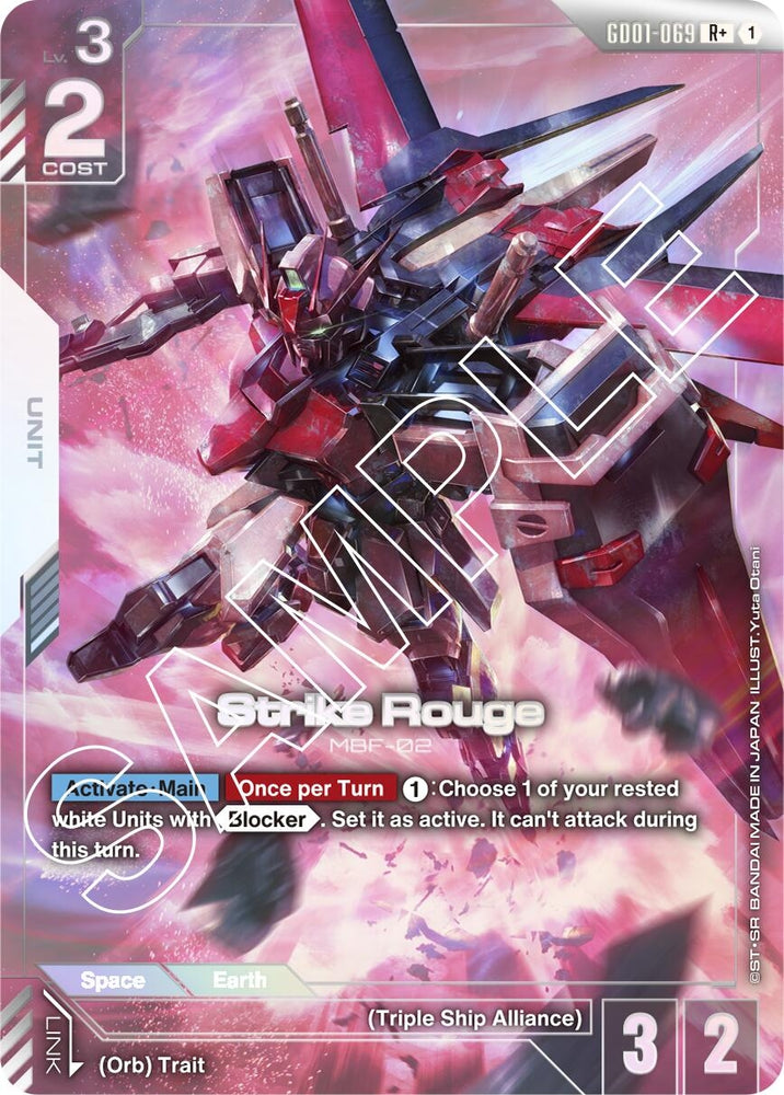 Image for Strike Rouge (R+) (GD01-069) [Newtype Rising] - Gundam Card Game