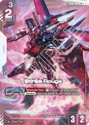 Image for Strike Rouge (R+) (GD01-069) [Newtype Rising] - Gundam Card Game
